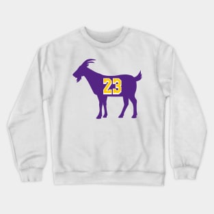 Los Angeles GOAT - number 23 - Purple Crewneck Sweatshirt